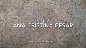 Poesia: "Por que sou uma pessoa, e uma só?" - Ana Cristina Cesar