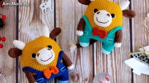 Амигуруми: схема Бычок Фофо. Игрушки вязаные крючком - Free crochet patterns.