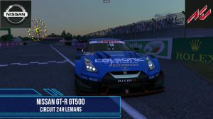 Nissan GT-R GT500 - Circuit 24H Lemans / Assetto Corsa.mp4