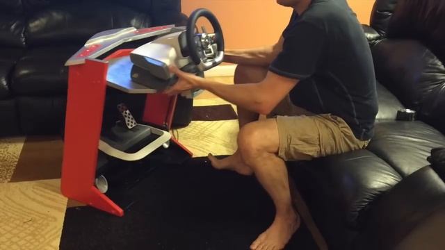 Стойка для Игрового Руля Своими Руками. DYI Steering Wheel Stand Homemade. смотреть онлайн