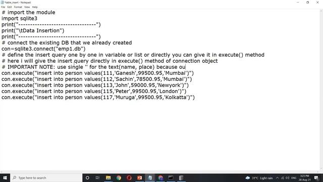 Python Database CRUD | Python Sqlite3 Database | Connect Sqlite database with Python смотреть онлайн