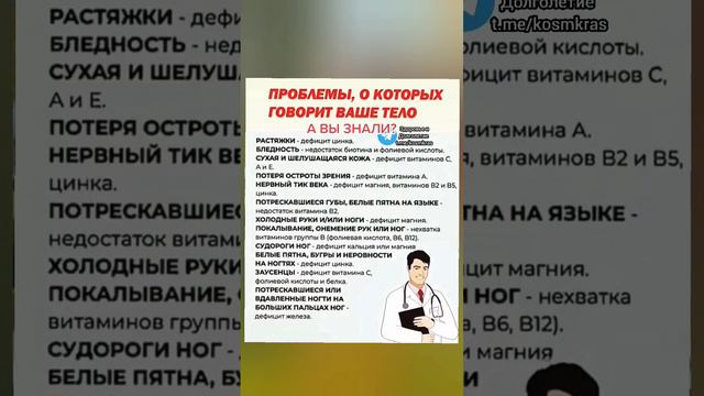 проблемы о которых говорит ваше тело #народнаямедицина #народныерецепты #зож #здоровье