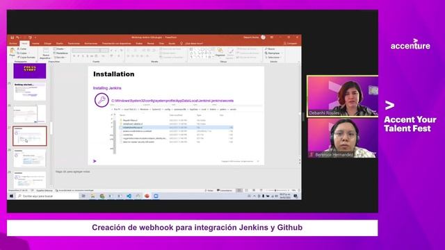Creación de webhook para integración Jenkins y Github #AccentureTalentFest2022 смотреть онлайн