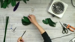 БЕСПЛАТНЫЙ МАСТЕР-КЛАСС лист папоротника из фоамирана