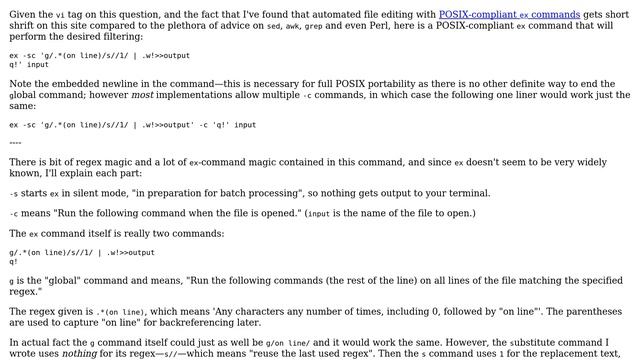 Unix & Linux: grep all the lines in a file and write line to a file from the pattern matching point смотреть онлайн