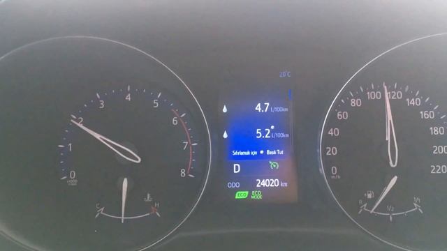 Toyota CHR 1.2 T 111 km/h anlık yakıt tüketimi смотреть онлайн