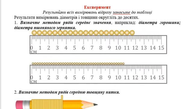 7 клас. Тема уроку: Лабораторна робота № 3 Вимірювання розмірів малих тіл смотреть онлайн