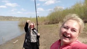 Дамы в деле! Открытие рыболовного сезона объявляю открытым! Пикник, отдых и рыбалка на реке Томь!