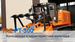 Гусеничный мульчер FAE  PT-300 функционал и характеристики мульчера