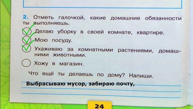 Окружающий мир. Рабочая тетрадь 2 класс 2 часть. ГДЗ стр. 24 №2 смотреть онлайн