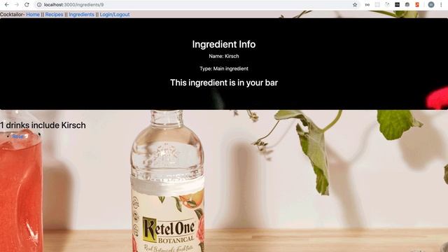 MOD2 PROJECT DEMO - Cocktail recipe site смотреть онлайн