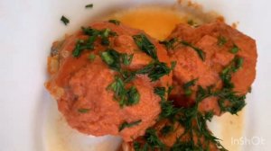 Куриные ёжики с цветной капустой!