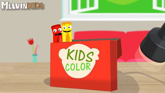 Мультик Раскраска Учим Цвета Цветные карандаши . Learn Colors смотреть онлайн