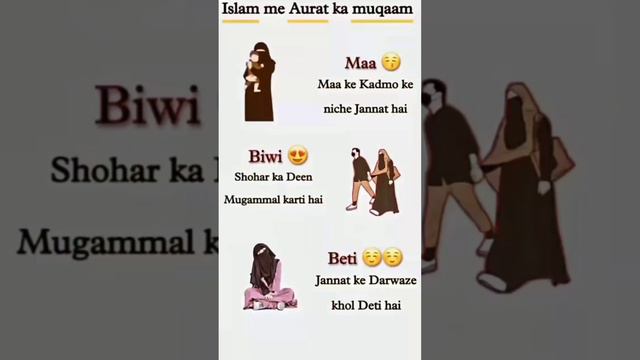 Islam me Aurat ka muqaaam #islam #aurat #muslim