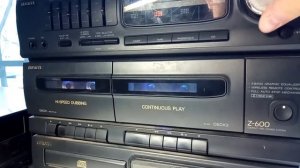 Музыкальный центр Aiwa Z-600 с барахолки. Настало время с ним прощаться.