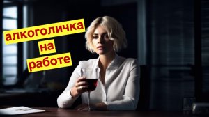 Алкоголичка на работе