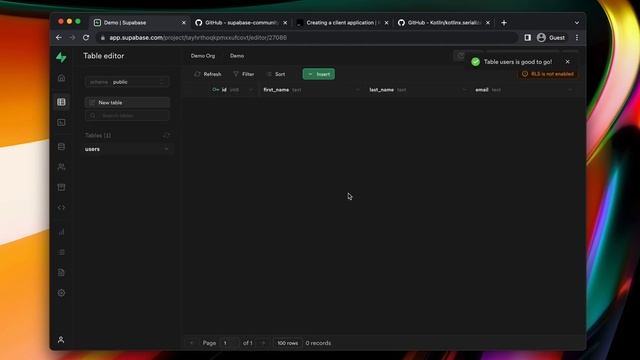 2. Connecting a Supabase project with Android Studio