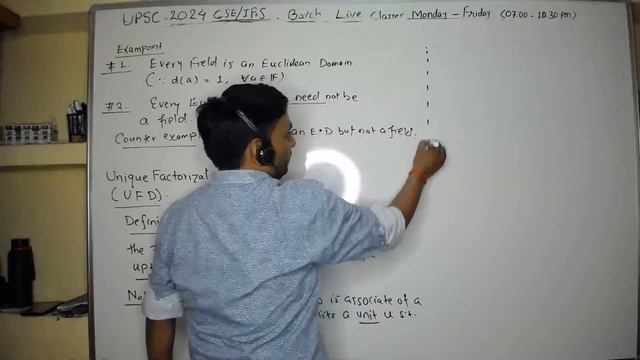 ML-28: PID,ED,UFD,FIELD EXT. Modern Algebra UPSC 2024 | IAS/IFoS Mathematics Optional Mindset Maker