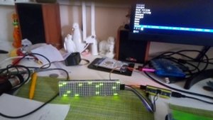 MAX7219 based LED matrix on STM32F103