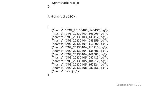 Android : Convert JSONArray to String Array