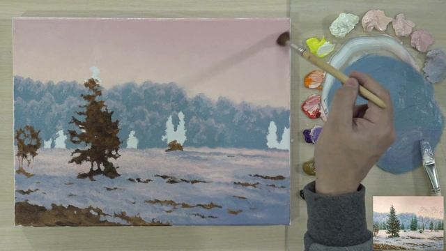 Картина маслом с Алексеем Адамовым. Этюд для начинающих