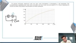 На рисунке изображена зависимость силы тока через лампу накаливания от приложенного к ней - №31575