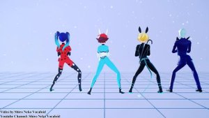 【MMD Miraculous】Bla Bla Bla【Ladybug, Bunnyx, Rabbit Noir, Pennybug, Hawk Moth】【60fps】