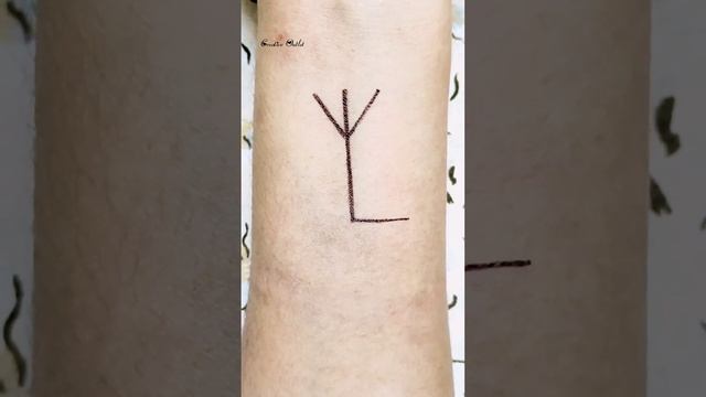 Mind-blowing Mini Tattoo Design ❤️ ?|| Simple DIY Temporary Tattoo #shorts #viral #ytshorts