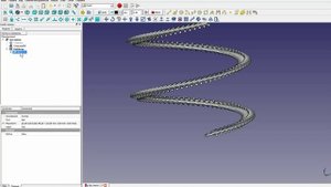 FreeCad Гофрированный шланг