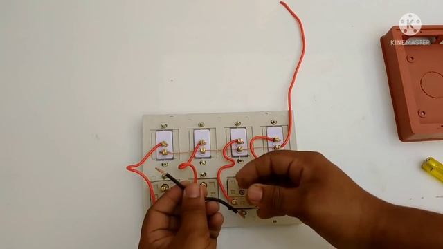 switch board connection wiring socket-4-switch.#pradeep_tools#switch_board смотреть онлайн