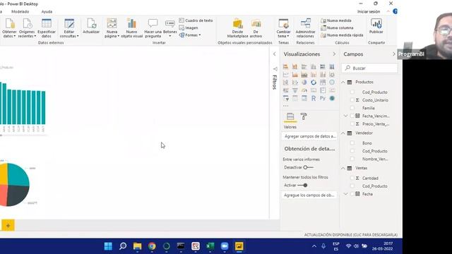 Clase de Power BI y Python con Yahoo Finance descargando datos y creando informes gráficos смотреть онлайн
