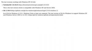 Git for Windows XP (3 Solutions!!)