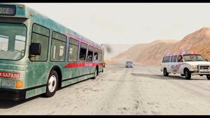 BeamNG Drive - Cars vs Angry Police Car #16 (RoadRage)