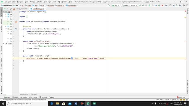 Notificación Toas con Gravity en Android Studio смотреть онлайн