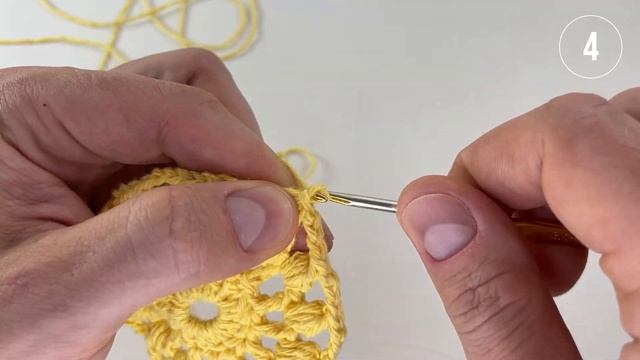 Очень простая салфетка крючком, Дризелла, 1-10, для сервировки