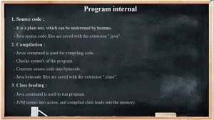 Main Symbols in Java || Class Structure || Main Method Structure || Program internal