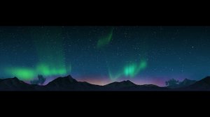 Северное сияние для проекционной стены в здании администрации г. Мурманск