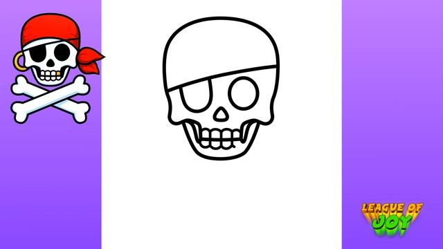 How to DRAW a PIRATE SKULL смотреть онлайн