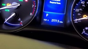 2018 - 2022 Toyota CHR how to reset oil life - maintenance service required light reset