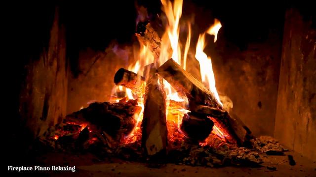 Моцарт Фортепиано | Вневременная спокойная соната для релаксации | 🎹🔥 | Камин Фортепиано