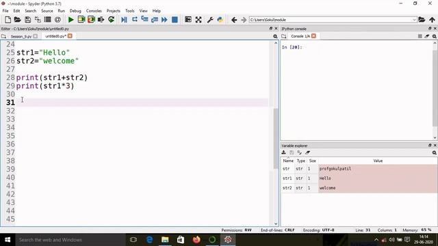 #22| How to Use Strings in Python|Arrays In Python | Python Array Operations|Python Tutorial