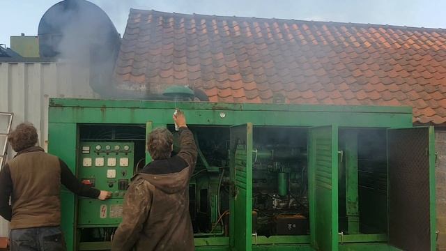 Dorman 6LDT diesel generator cold start