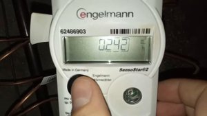 "Снятие показаний счетчика тепла" ультразвуковой Engelmann Sensostar 2U