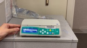 Bbraun clearing the pump for next infusion