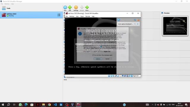 How to install Kali Linux in VirtualBox on Windows10 2023