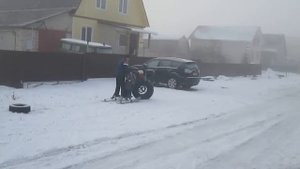 Самодельный снегоход-каракат Кострома