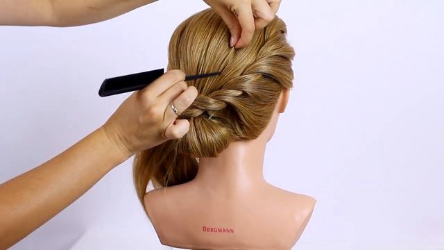 Прическа на длинные волосы.Свадебная прическа смотреть онлайн