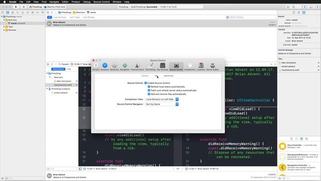 iOS Swift Tutorial: Git Version Control with Xcode 9