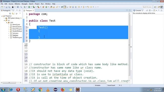 Constructor In Java...