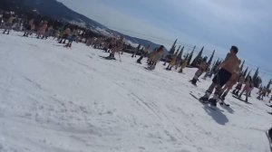 Шерегеш! Спуск в купальниках, рекорд Гиннеса!